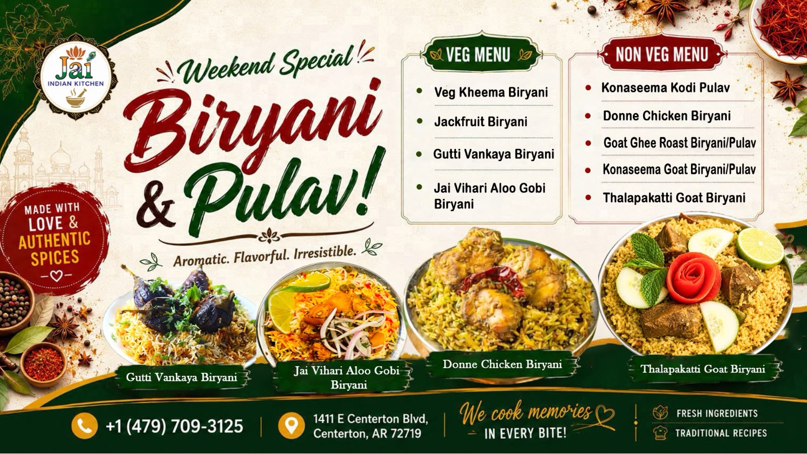 Weekend Special Biryani & Pulav